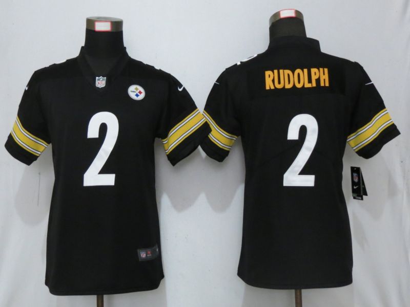 Women Pittsburgh Steelers #2 Rudolph Black Nike 2019 Vapor Untouchable Elite Player->pittsburgh steelers->NFL Jersey